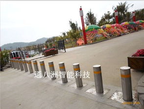 武漢升降柱應用案例 全自動遙控路障，廠家直銷保障品質與服務